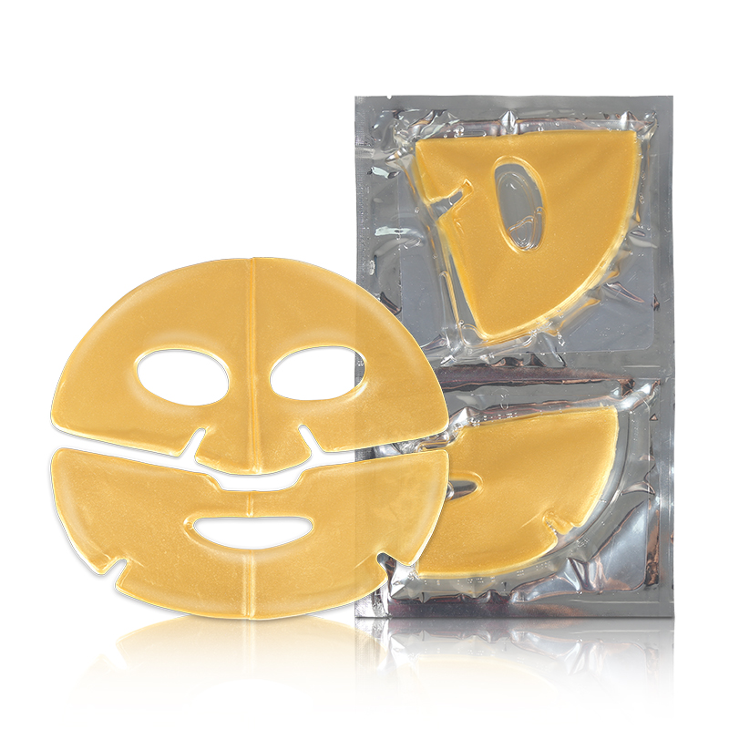Skincare 24K Gold Collagen Lift Hydrogel Moisturizing Facial Gel Hydrogel Jelly Sheet Face Mask for Women - 5